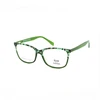 Factory Price Ultra Thin Acetate Grass Green Decorative Eye Glasses Frame For Women