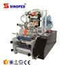 Semi automatic flat labelling machine with fight code machine for square bottle