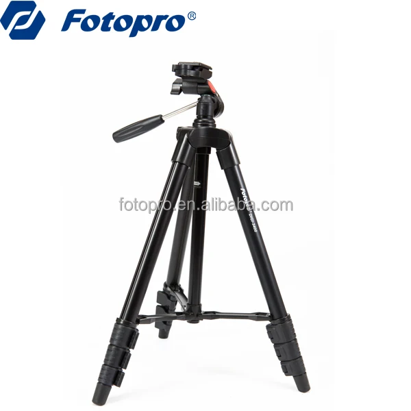 

Fotopro Hot Selling Cheap Aluminum Lightweight Compact Tripod for Digital Camera SLR Smartphone, Black