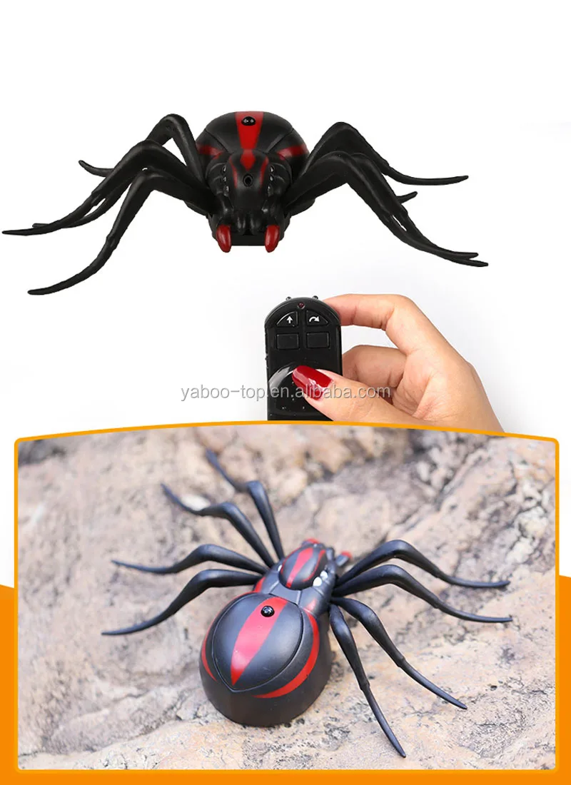 2pcs Fake Insects Spider Animal Remote Control RC Prank Joke Scary Trick Toy 