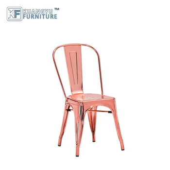 Antike Metall Industrielle Rose Gold Bar Stuhl,Metall Barhocker Hohe