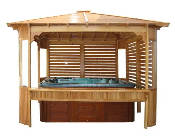 luxury garden wooden gazebo