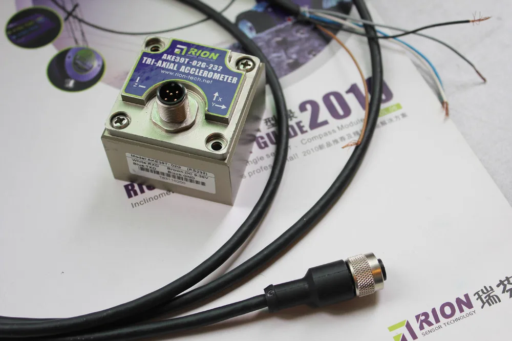 Triaxial Digital Accelerometer Vibration Sensor With Rs232 To Usb