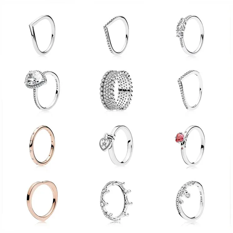 Women's Ring 925 Silver Valentine's Day Gift for Pandora  Accessories