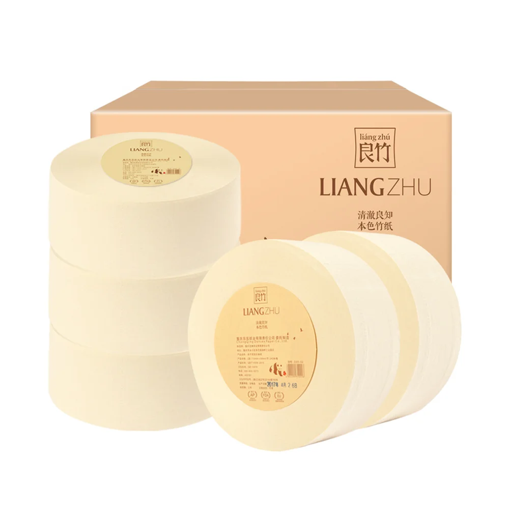 

Factory direct supply Liangzhu 2 ply/3ply bamboo jumbo roll paper toilet paper tissue