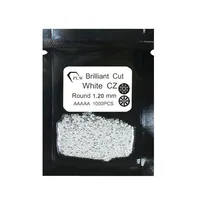 

Provence Gems 1.2mm AAAA Quality White Colored Synthetic CZ Gemstones Wholesale