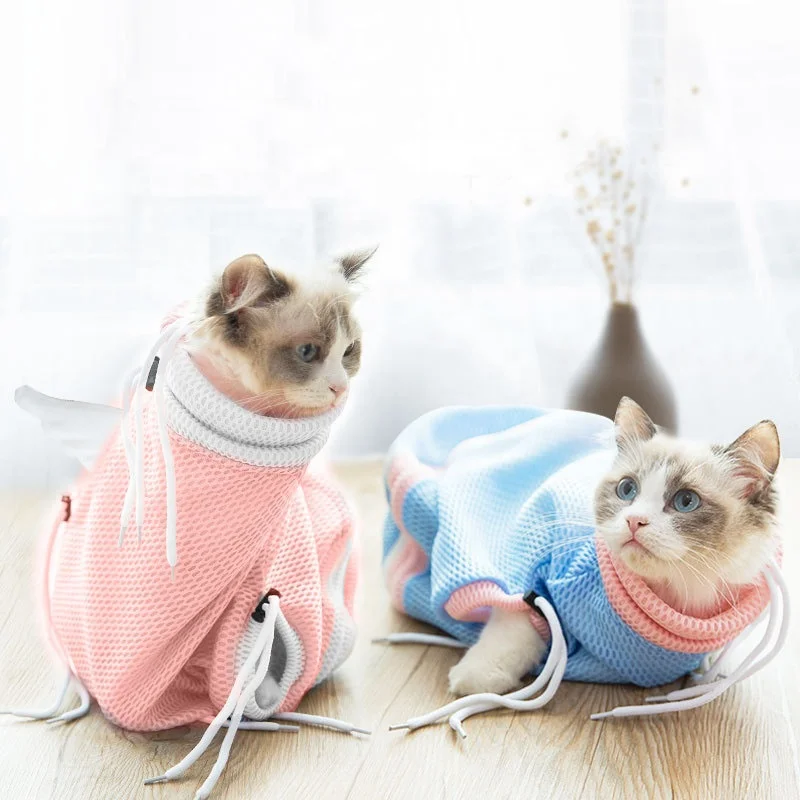 

PCC-62 New Product Lovely Portable Pet Washing Supplies Bath Mesh Bag for Cat