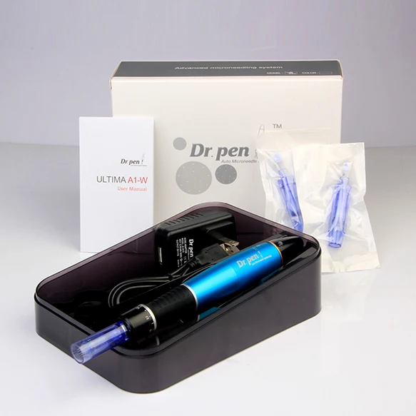 

Rechargeable Electric A1-W DR.PEN Stamp Auto Micro Needles Derma Pen 12pcs Cartridge