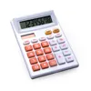 Plastic Twin Power Source Solar Panel Dual Power Desktop 8 Bit Calculator Percentage