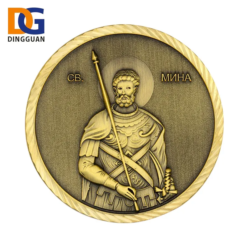 Customized Zinc Alloy coin Military Army Challenge Pistol Gun Coin.jpg