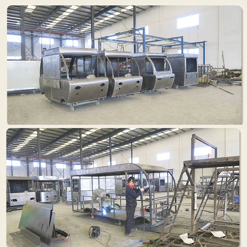 5m food truck electric/non electric food cart big snack vending trailer