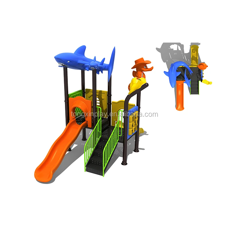 Newly Design Large Plastic Water Slide Kids Water Playground,Water