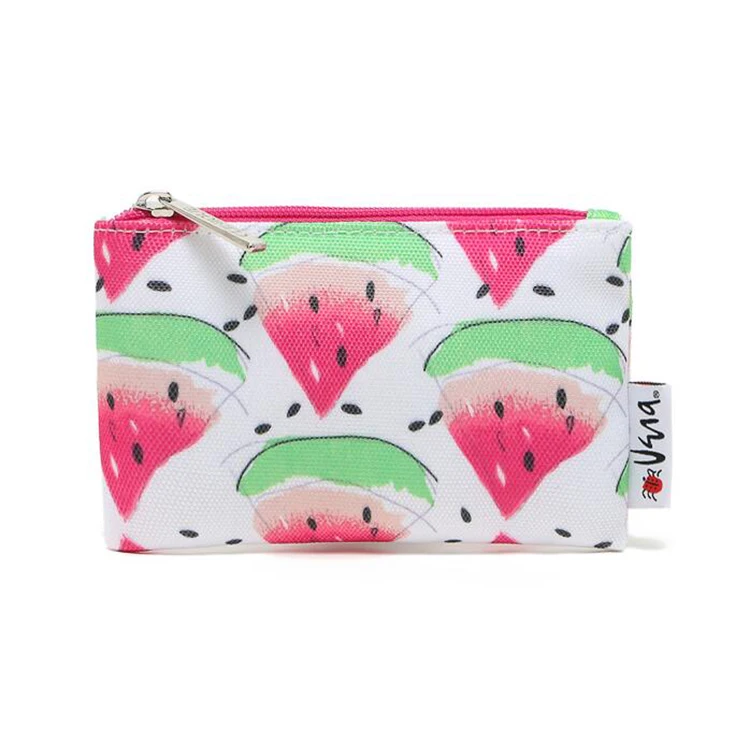 Watermelon Printed Pouch Bag Canvas Mini Polyester Waterproof Coin Bag.jpg