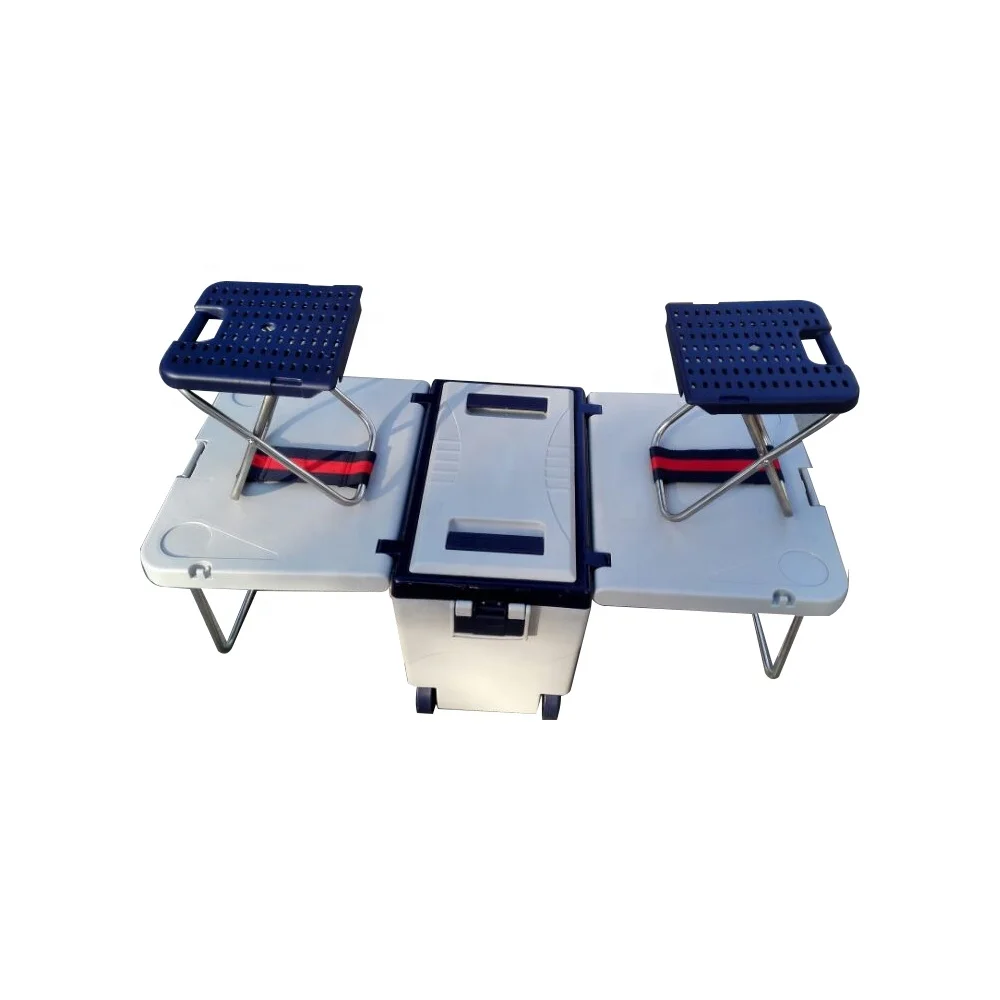 

Lantsun Outdoor picnic cooler folding cooler table sets cooler box