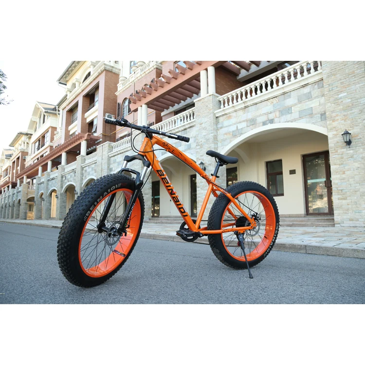 

Big tyre bike 26 inch / thick wheels fat tire bike 26 carbon complet / big bike mountain bicycle for adult, Customized