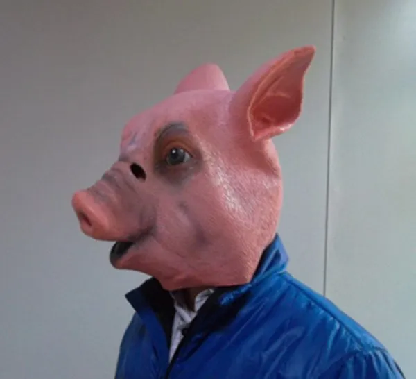 Adult Size Pig Costume Pig Sex Mask Saw Pig Mask Halloween Party Fancy ...