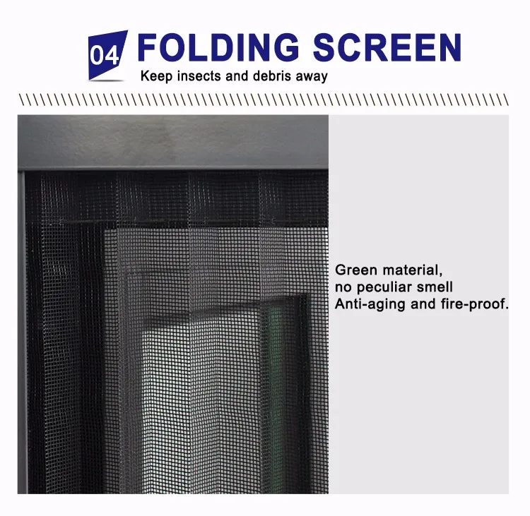 Thermal Break System Glazing Casement Window with Aluminium Frame Powder Coated Profile