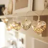 2016 hot WarmWhite Solar Power 12 Heart LED String Lights for Outdoor Xmas Christmas Decor