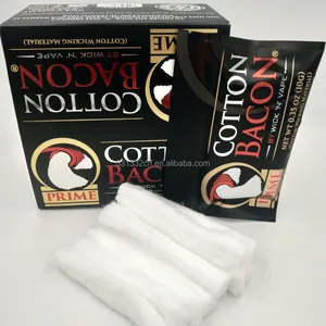 lovekek-CT01 newest bacon cotton organic cotton 10g package for rba rda tank wick gold package bacon cotton