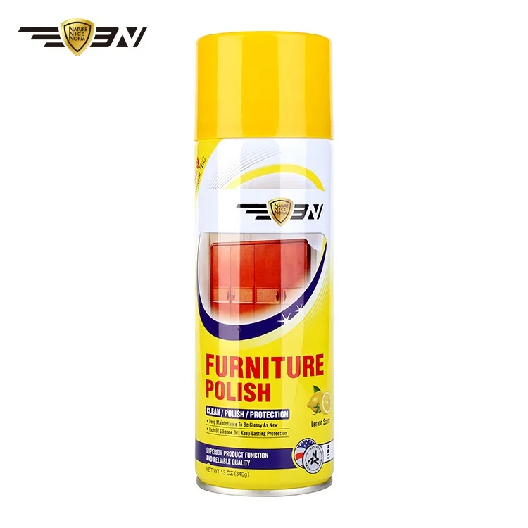 
Wood Furniture Polish Spray(340g), Eco-Friendly Lacquer Furniture Polish, High Quality Furniture Varnish Spray for Hotel 