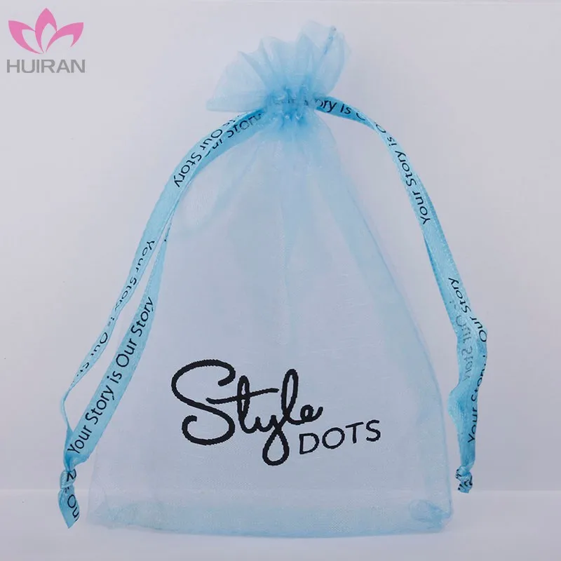 13*18 Cm Large Custom Organza Bag Wholesale Drawstring Organza Pouch