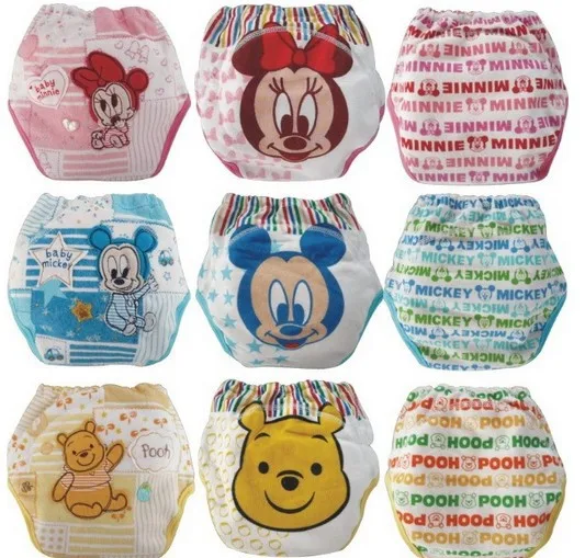 27pcs lot Waterproof baby toilet training pant potty training pants Mickey Minnie underwear infant panties