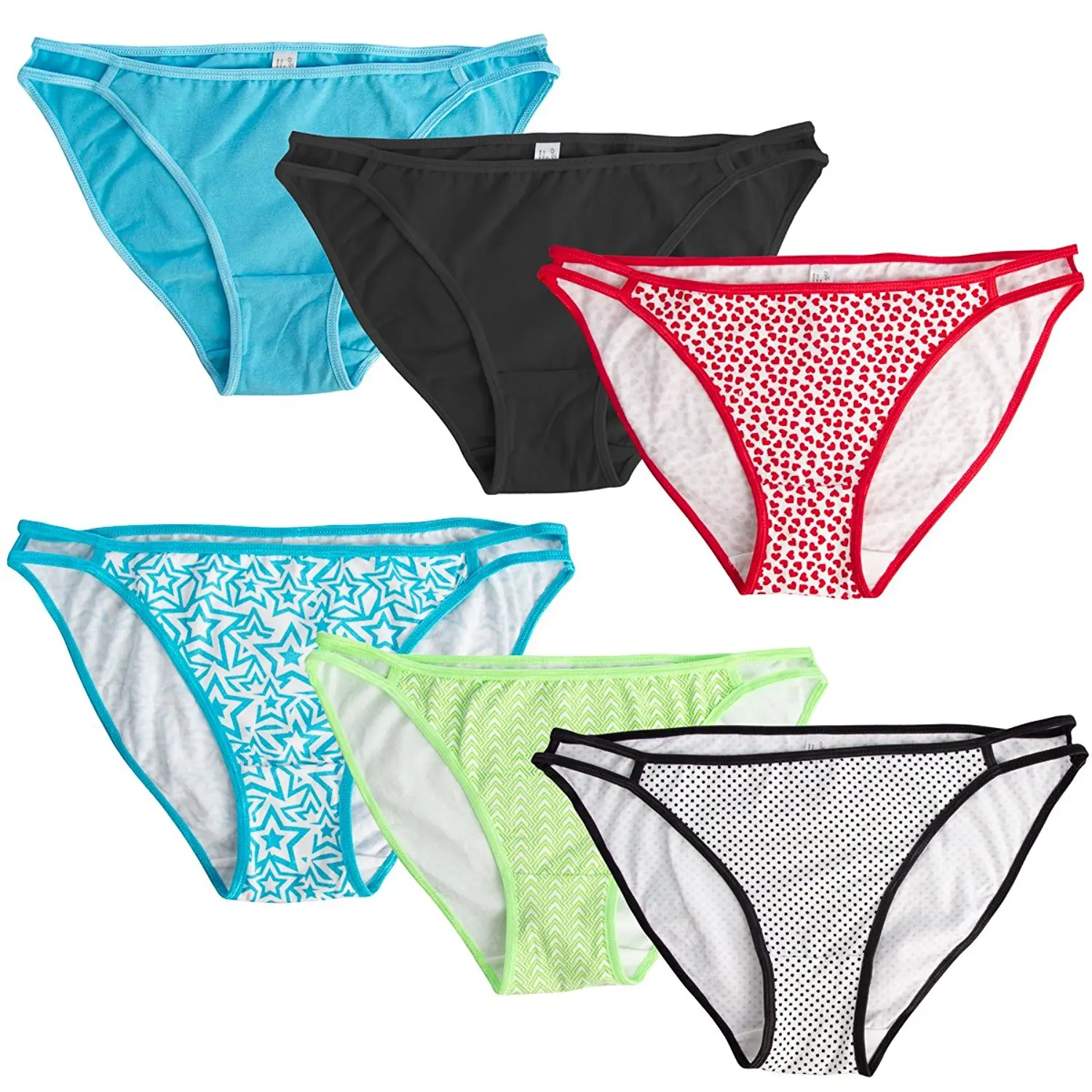 Buy Jo And Bette 6 Pack Ladies Cotton Underwear Lingerie Sexy Thongs For 