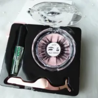 

Handmade 3D 5D 25MM Mink Eyelashes And Lashes Private Label With Packing Box and synthetic lashes glue