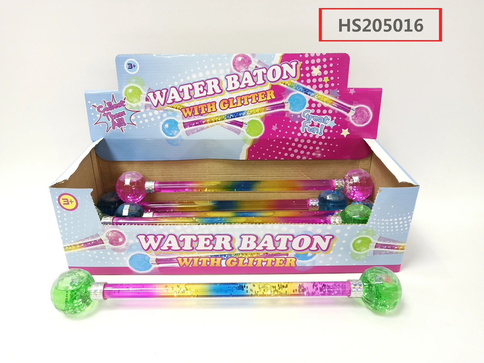 HS205016, Huwsin Toys, Dollar shop Water baton with glitter toy