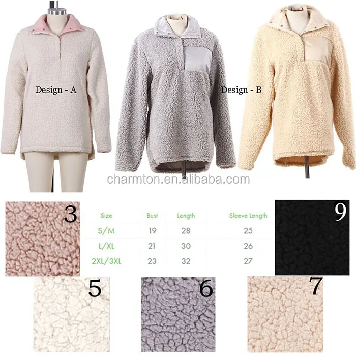 sherpa pullover cheap wholesale