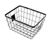 Durable Wire Metal Two Cut Out Open Handles Storage Bread Kitchen Cabinet Pantry Storage Organizer Food Basket