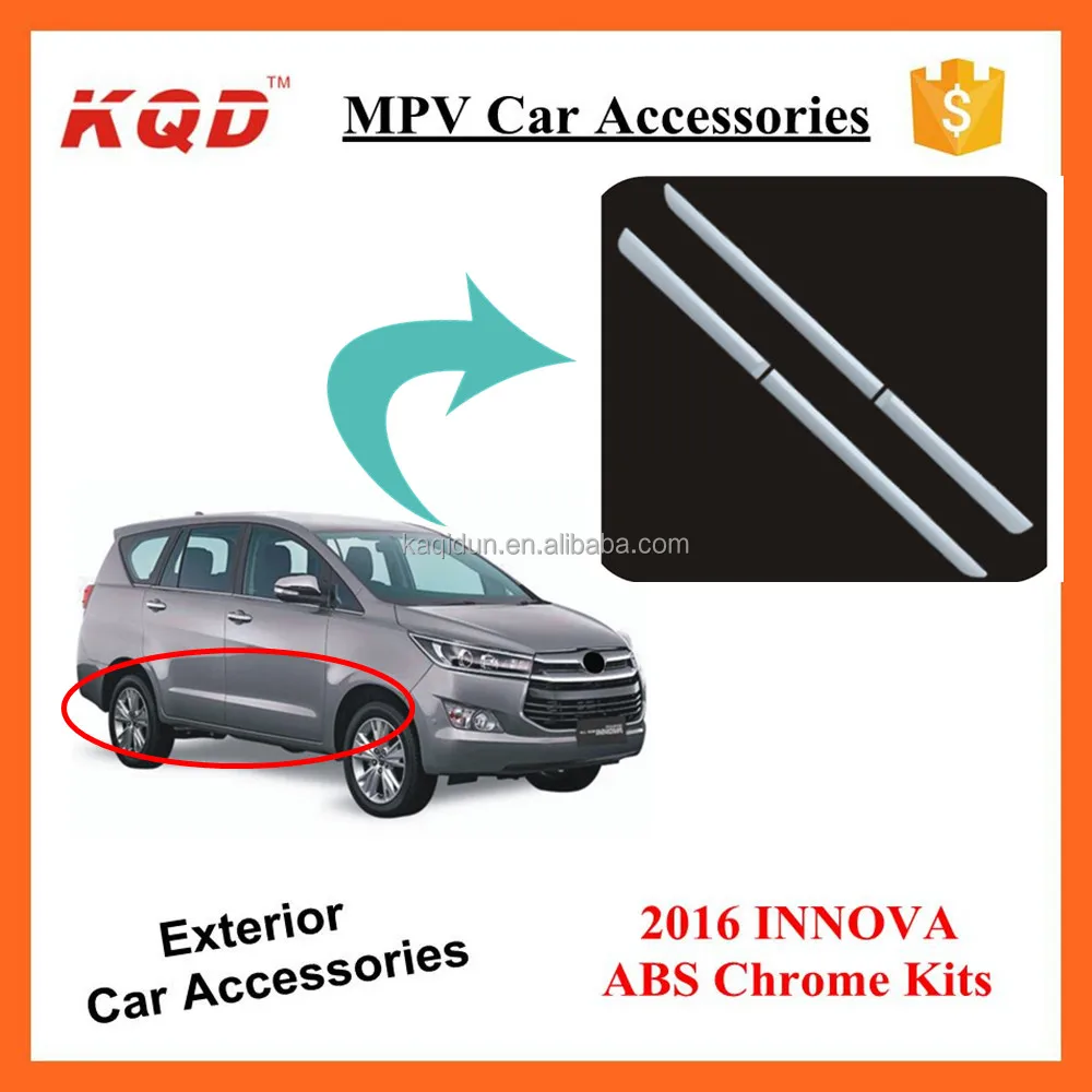 Aksesoris Mobil MPV Toyota Innova 2016 Chrome Side Body Pintu Side