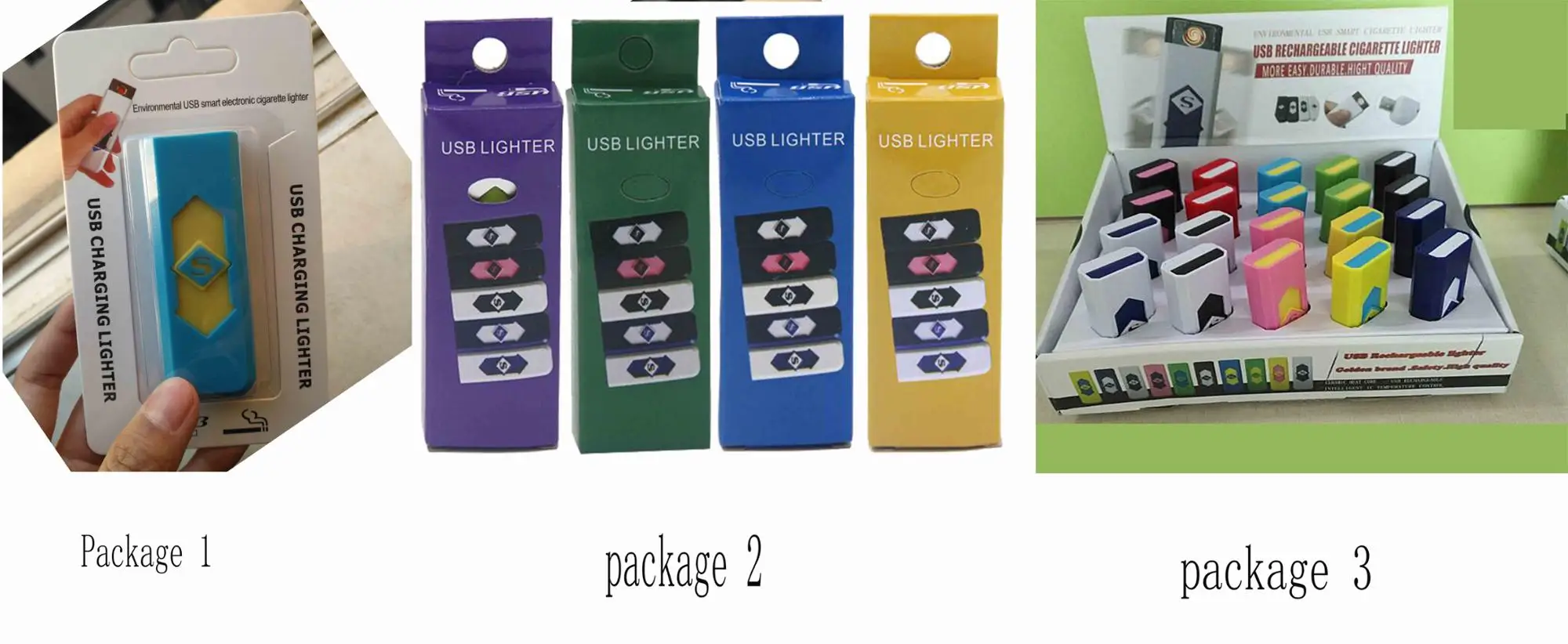 Durable Useful square USB cigar cigarette lighter accendino.jpg