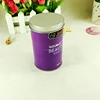 Food safe metal packaging cylinder tea tin canister