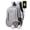 2019 new product large capacity high quality headphone storage bag rfid anti theft Men shoulders backpack with usb charging