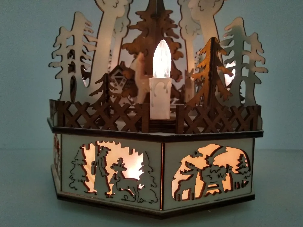Wholesale Wooden Led Christmas Deer Pyramid For Home Decoration Buy