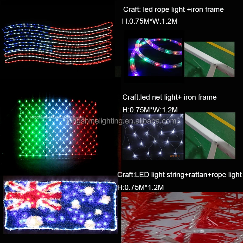 2018 Led Kuwait Flag Pole Decoration Motif Lights For National Day Buy Flag Light Pole,Kuwait