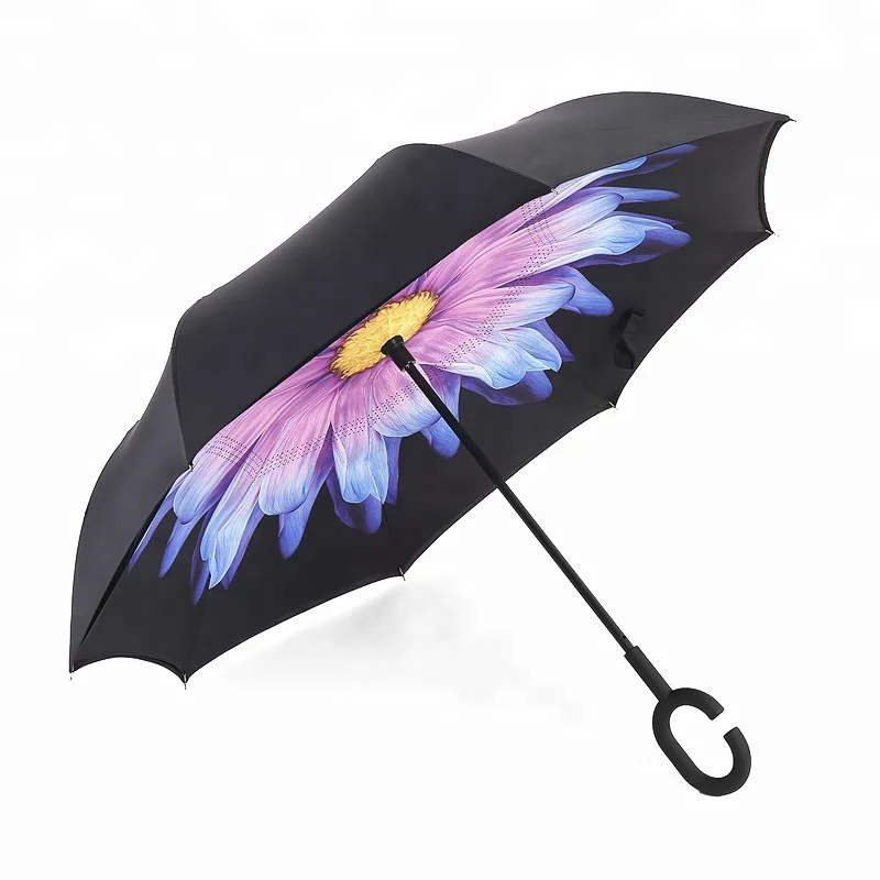 

Creative reverse umbrella stands for the logo of the customized advertisement umbrella with double long handle, N/a