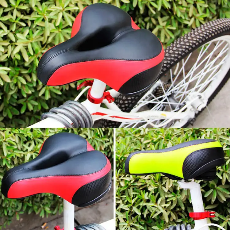 
Thicken Cycling Bicycle Saddle Cushion Soft Breathable Silica Gel Cushion Silicone MTB Road Bike Seat with Reflective Stickers 