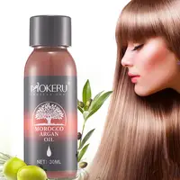 

Mokeru 30ml Natural Essential Oil Nourish Scalp Repair Dry Damage Hair Treatment Glycerol Nut Oil Morocco Argan Oil for hair