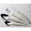 Nordic style Stainless steel knife and fork spoon 304 stainless steel tableware Craft gift tableware