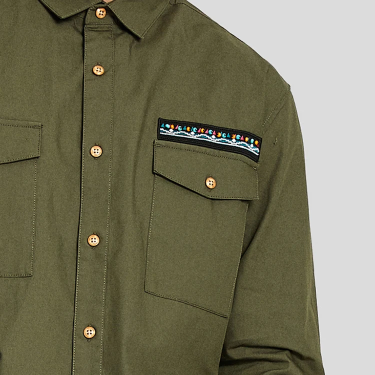 army green long sleeve shirts