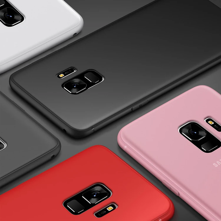 

Ultra Slim Matte Skin TPU Back Case Cover For Samsung Galaxy S9, As picture