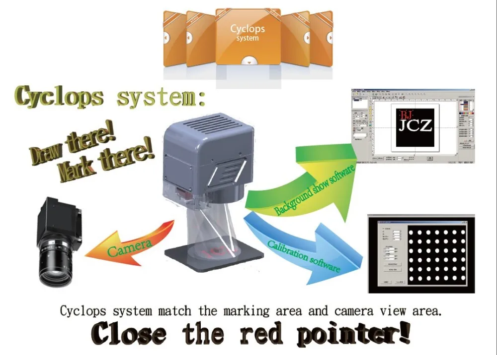CCD Camera Fiber Laser Marking Machine For Jewelry Key Chains USB Sticks