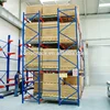 High load industrial metal push back rack system, multi tire push back pallet racking systems