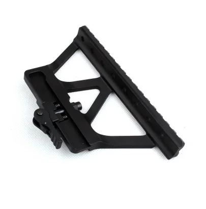 

LUGER Ak Scope Mount Quick Detach QD Gun Side Rail Scope Mount with Picatinny Side Rail Mounting For AK 47, Black