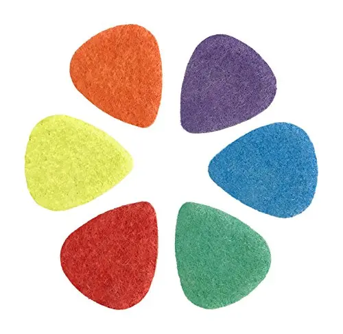 

Wholesale colorful felt guitar picks ukelele pick with custom logo, Any colors are available(customized color)