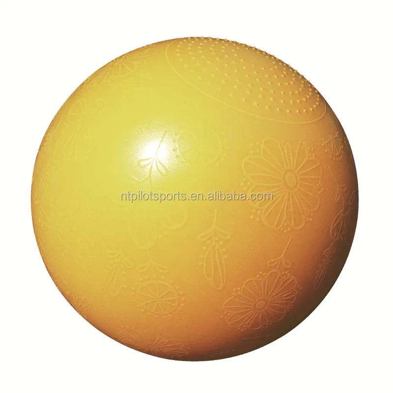 PILOT SPORTS screen printed Gym fitness anti burst balance custom pilates yoga ball