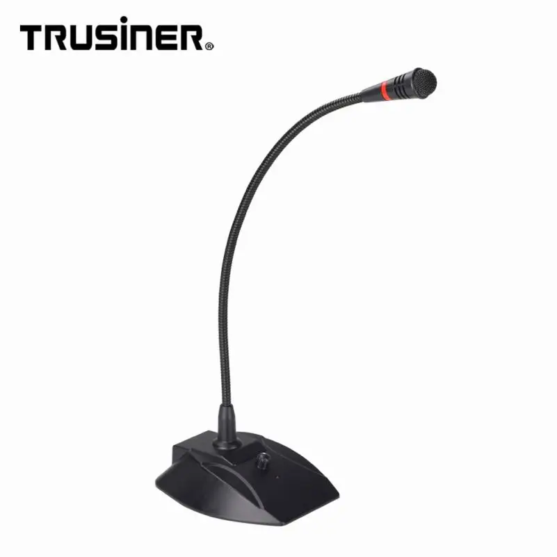 

High Quality Gooseneck Mic Microphone Base for Desktop, Black