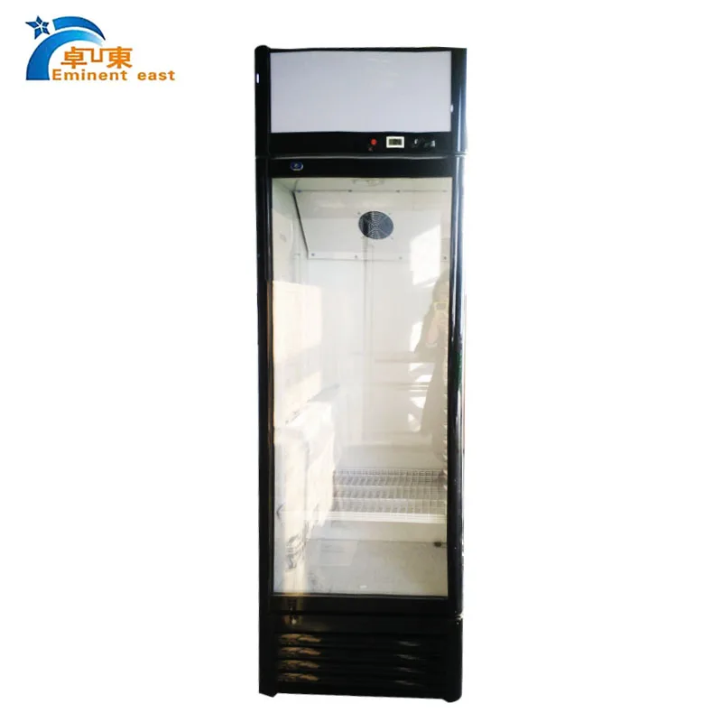 ce certification showcase fridge led light supermarket cooler glass door retail soft drink display refrigerator